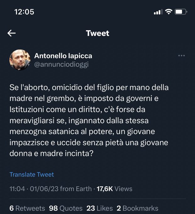 Si può dire sciacallo ..o si è troppo leggeri in queste circostanze?