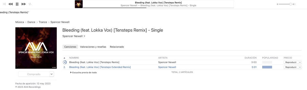 @TenstepsMusic Another amazing remix 🙌🏽🎧 Bleeding, featuring Lokka Vox. I love it 😺
@AVARecordings