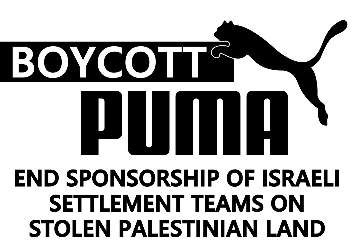 BoycottPuma until it ends its complicity in isr**el’s land theft!