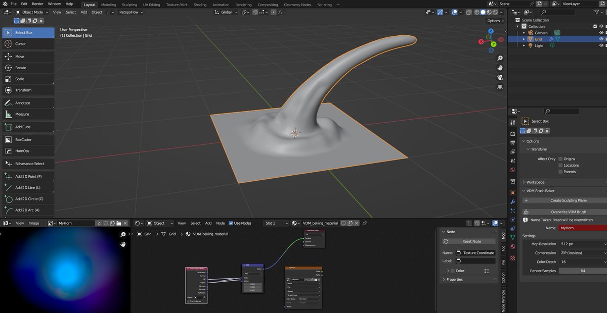 JizoEmma2's tweet photo. #blender #sculpture 試しにツノを作ってみました https://t.co/WTm1h1uXHa