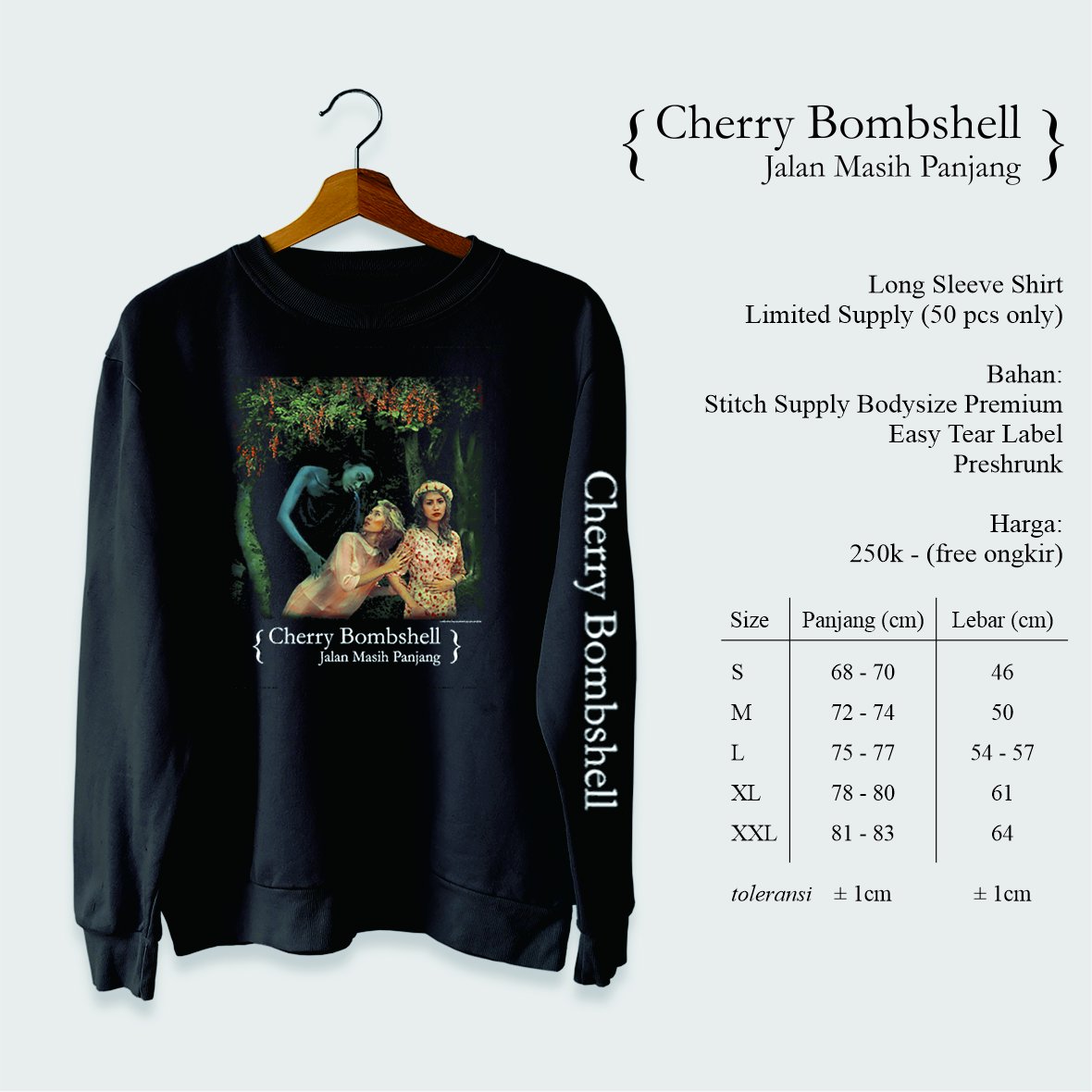 CherBomb's tweet photo. Longsleeve Jalan Masih Panjang.
Pemesanan : DM
#cherbomb #cherrybombshell https://t.co/PiS42Wd8Z0