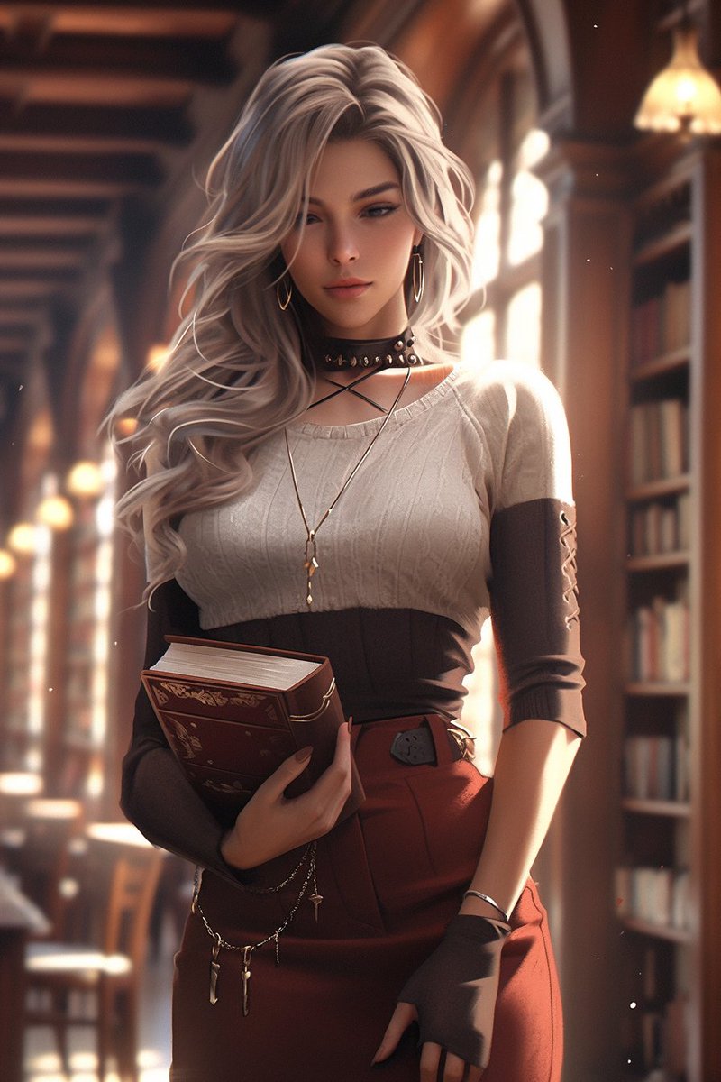The Midjourney Couple on Twitter: "Everyone loves a sexy librarian # ...