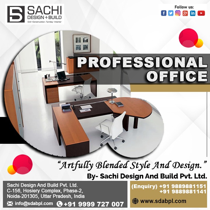 'Revitalize your office space with our exceptional Professional Office Interior Design Service by SDABPL. Experience a transformation that inspires productivity and fosters success. Let our expertise redefine your workspace with exquisite designs.'