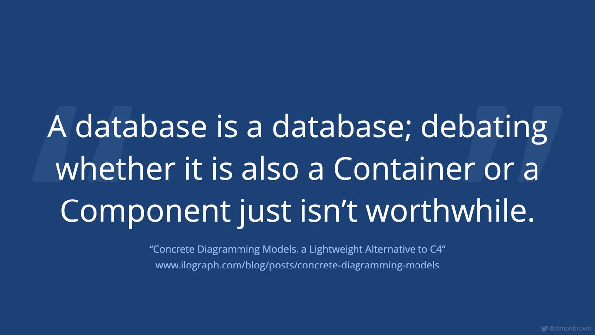 simonbrown's tweet image. "The C4 model - misconceptions, misuses, and mistakes" ... includes notation, abstraction levels (number of & naming), abstraction vs organisation, ADRs, DDD, event modeling, microservices, message-based architectures, and more.
Slides at static.architectis.je/devoxxpl2023-c… #devoxxpl
