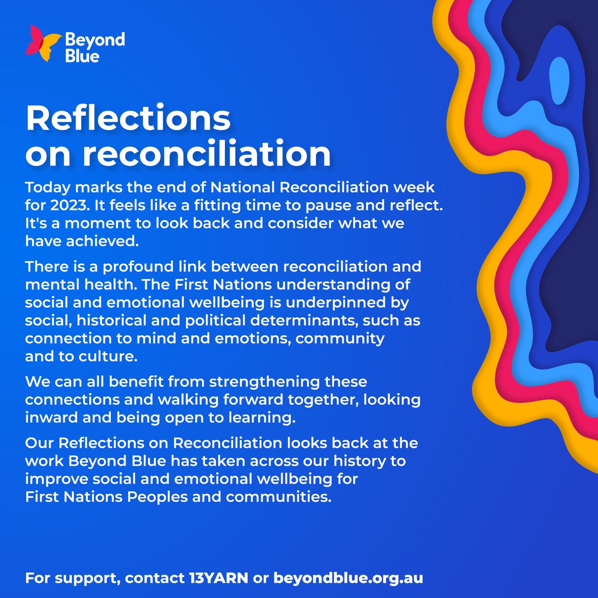 While today marks the end of National Reconciliation Week, we should all work toward reconciliation every day. To read our Reflections on Reconciliation in full, visit bit.ly/3ORQMpD.