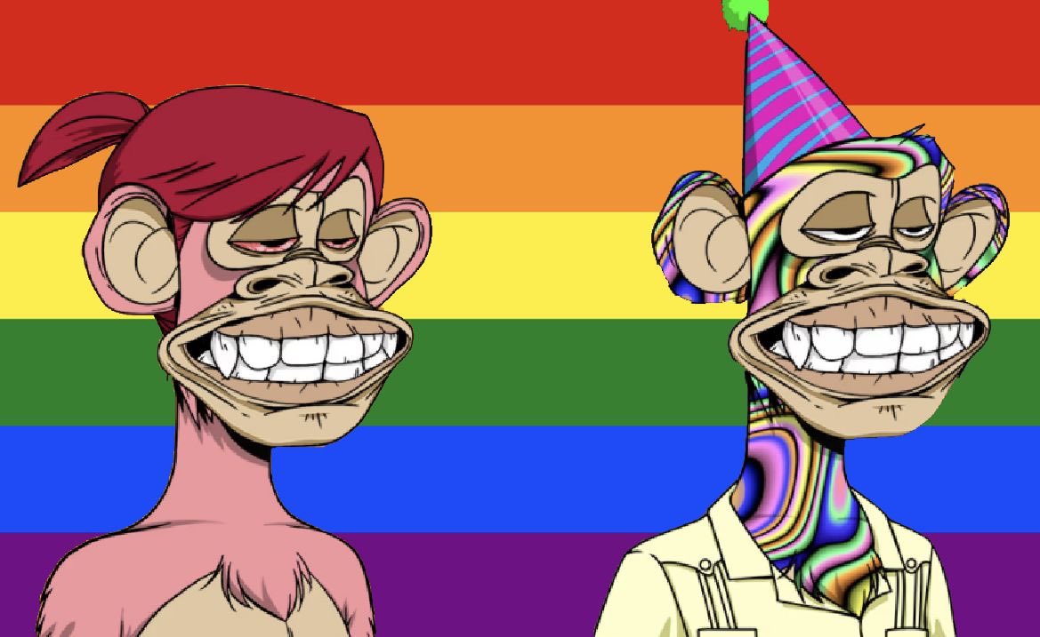 i am not gay but this month we stand with those who are…. <a href="/BoredApeYC/">Bored Ape Yacht Club 🍌</a> stand up ! 

Comment LFG below 👇 if you believe there show be more equality in Web 3.0