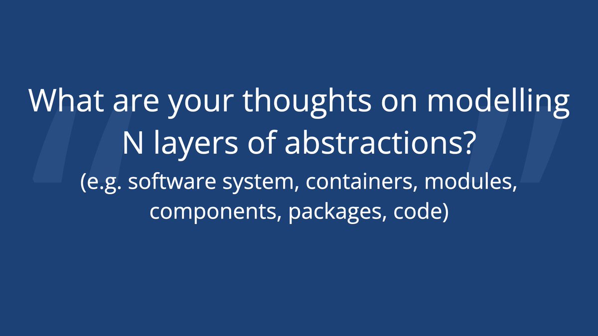 "The C4 model - misconceptions, misuses, and mistakes" ... includes notation, abstraction levels (number of &amp; naming), abstraction vs organisation, ADRs, DDD, event modeling, microservices, message-based architectures, and more.

Slides at static.architectis.je/devoxxpl2023-c… #devoxxpl