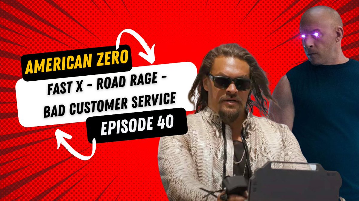 americanzeropod's tweet image. Back from the dead!  Episode 40 out now! #FastX, Road Rage, Bad Customer Service. Available on #itunes #spotify #stitcher #googlepodcast and more! #FastAndFurious