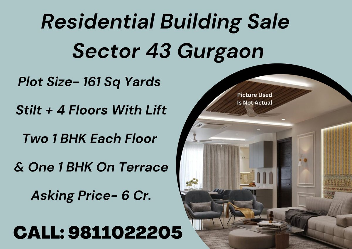 Contact Us
9811022205/ 9990065550
Email: settlersindia@gmail.com  
Website: settlersindia.com 

settlersindia.com/properties/res…

#residentialbuilding #sector43 #gurgaon #1bhk #buildingsaleingurgaon