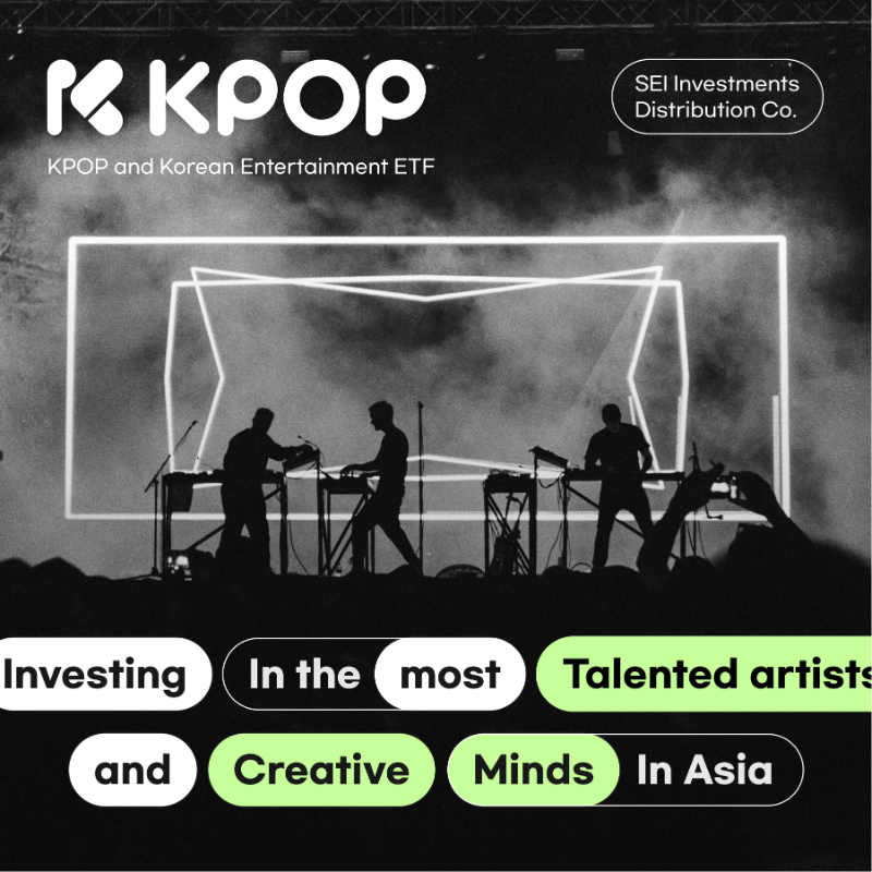 kpop_etf's tweet photo. KPOP and Korean Entertainment ETF (Ticker: KPOP) is the only ETF that captures the unique blend of Korean entertainment business.