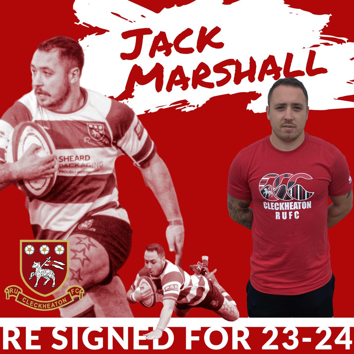 Last seasons top try scorer @jackrmarshall has re-signed for the 23/24 season. 

🐑
🔴⚪️🔴⚪️🔴