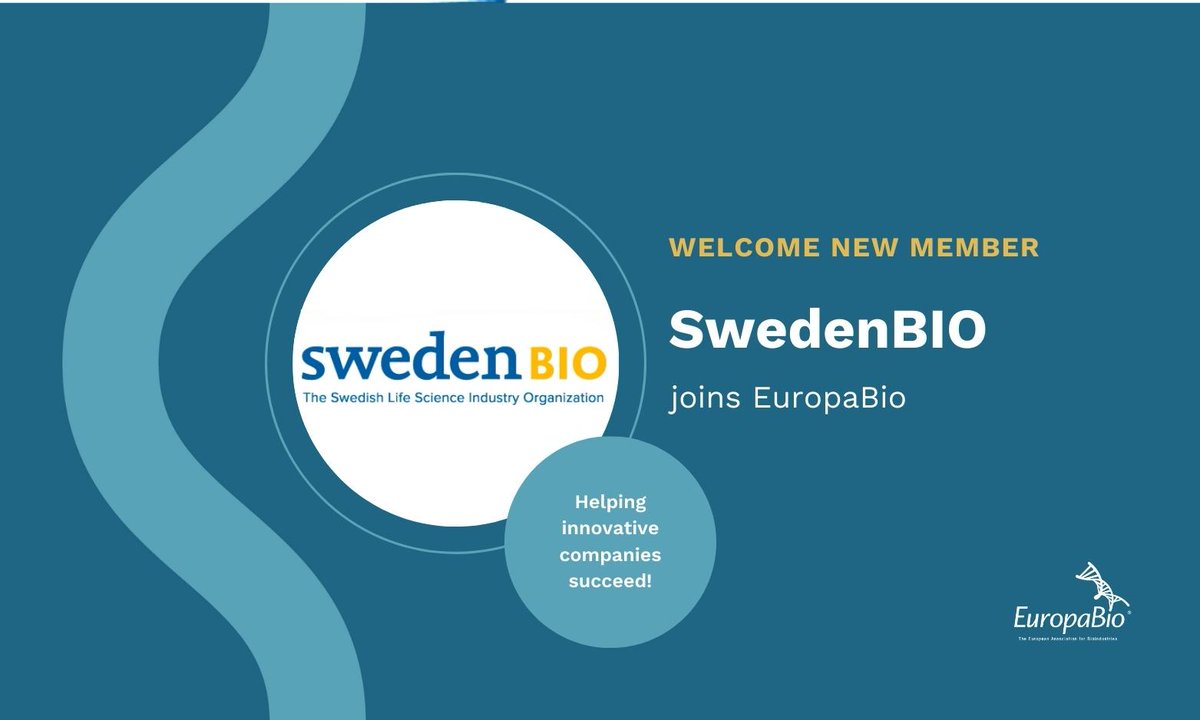 Warm Welcome to <a href="/SwedenBIO/">SwedenBIO</a> ! We are thrilled to welcome SwedenBIO as a valuable addition to our National Associations Council.
<a href="/CSkentelbery/">Dr Claire Skentelbery</a>  expressed her delight in having SwedenBio on board, recognizing its crucial role as a national voice for biotech: bit.ly/3WN6KmT