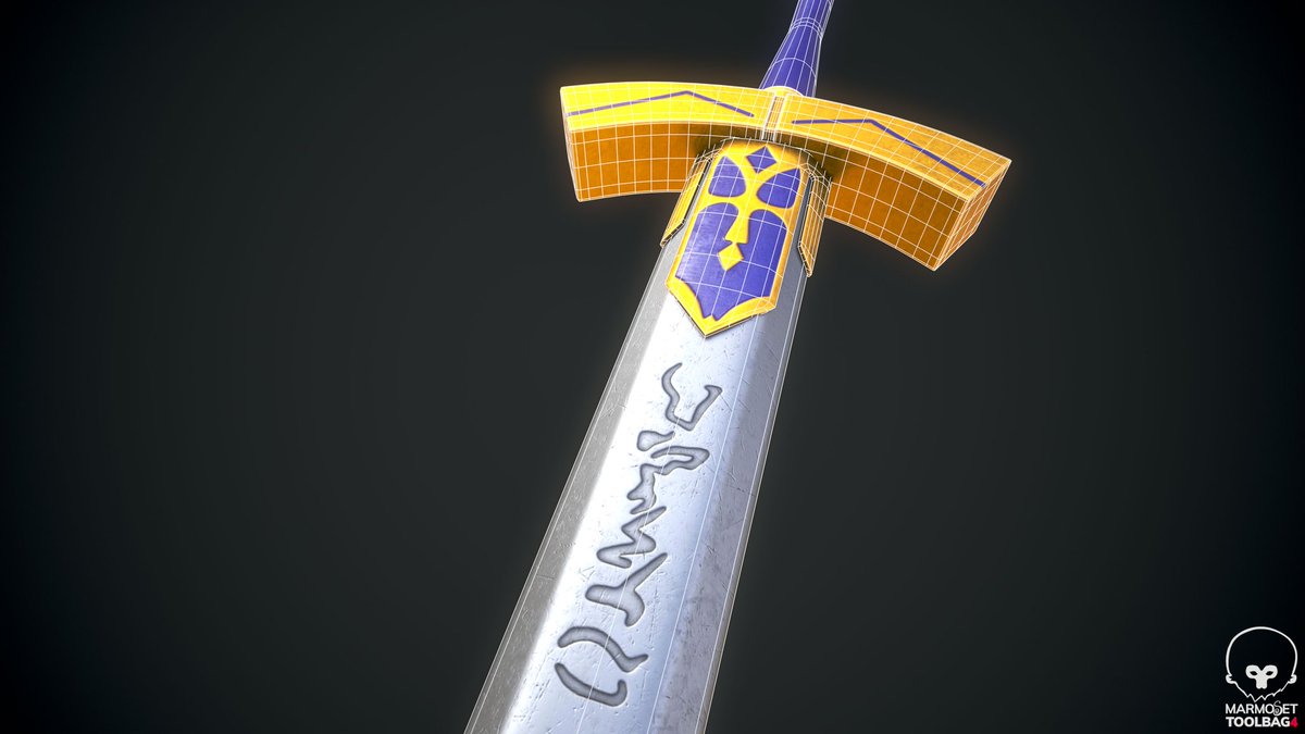 Kentung_3D's tweet photo. Artoria Pendragon Excalibur 

Software: 
Blender 3.5 , Zbrush, Substance Painter,  Marmoset toolbag 4 &amp; Photoshop

Hastags:
#3dmodeling #3d #blenderart #blender #fanart #gameready #gameart #huion #modeling #rendering #fategrandorder #3dmodel #gameassets #excalibur https://t.co/z2kE5zyBX6