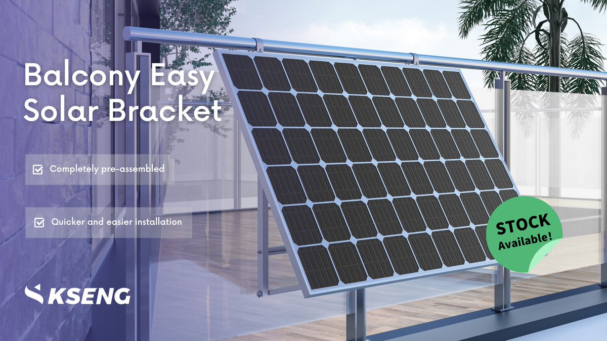 KsengSolar's tweet image. 🔆#KsengSolarSolution Searching for a simple and #sustainable solution to power your home? Look no further!

This balcony #solar bracket is designed for effortless installation by one person. Say goodbye to sky-high electricity expenses and embrace a greener lifestyle!🏠♻