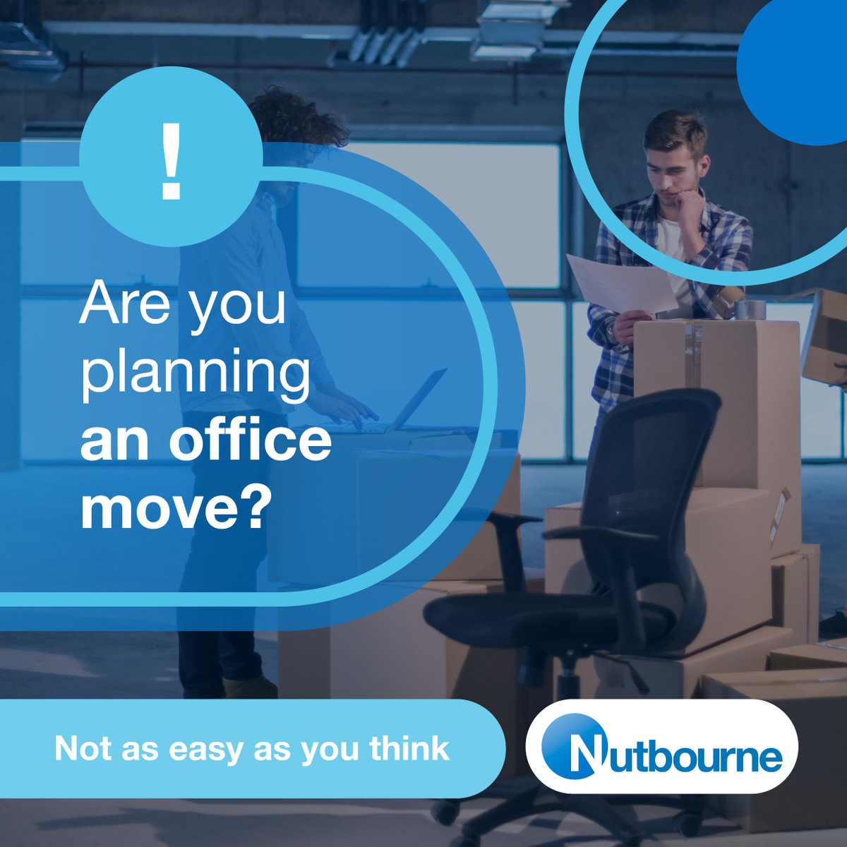 Are you planning an office move? Let Nutbourne take care of your IT needs! Our experienced team can assist with setting up new IT systems and ensuring a seamless transition from your old office. We'll also make sure your old IT is properly sorted out. Contact us today.