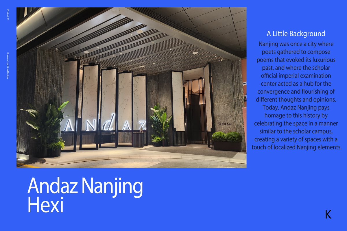 #KlaasenLightingDesign has been working on the #AndazNanjingHexi in #NanjingChina &amp; this beautiful project recently opened its doors. Congrats to all of those involved especially <a href="/Hyatt/">hyatt</a> and @SunHungKai.

Photography courtesy of #Hyatt
#LightingDesign #Lighting #HotelLighting