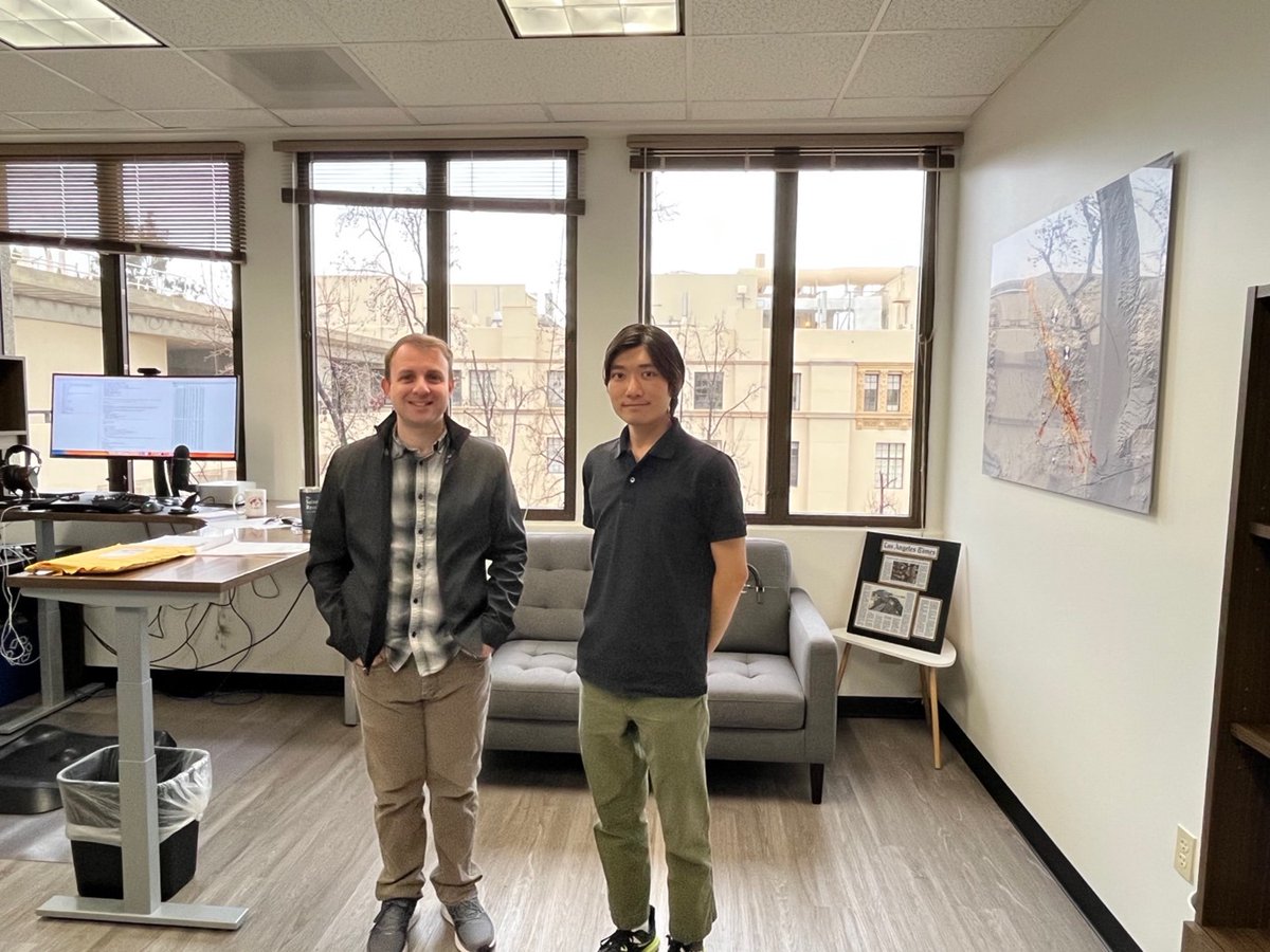 Slow2FastEq's tweet image. 若手海外派遣事業で #カリフォルニア工科大学 に2022年10月1日から2023年2月28日まで滞在した柴田律也さん（東工大）の報告をウェブサイトにアップしました。
#Caltech #PhaseNet 

slow-to-fast-eq.org/events/news/13…