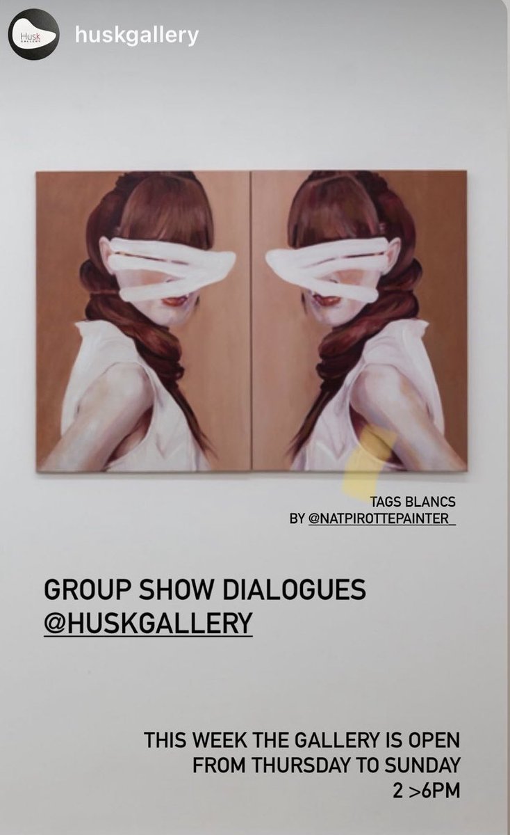 Open today till Sunday Husk gallery Brussels : ´Dialogues’ #art #kunst #groupshow