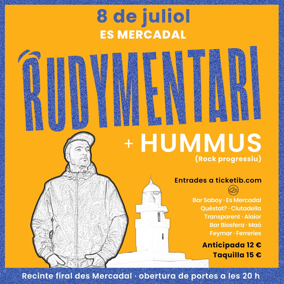radiofarmenorca's tweet photo. Ei! Que aquest estiu @Rudymentari_ presentarà el seu nou disc RISSAGA a Es Mercadal🔥🔥🔥 

📆 08/07 a partir de les 20h
📍Recinte Firal des Mercadal
🎫 entrades: https://t.co/jlgYAse0GH 

@CeMercadal @esfarcultural  #saboy #esmercadal #concert #musicaenviu #culturamenorca https://t.co/k2Es6uGBu9