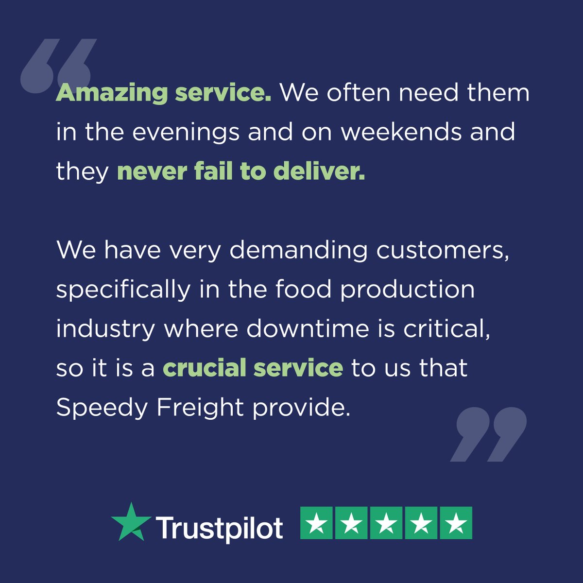 Speedy Freight tweet media