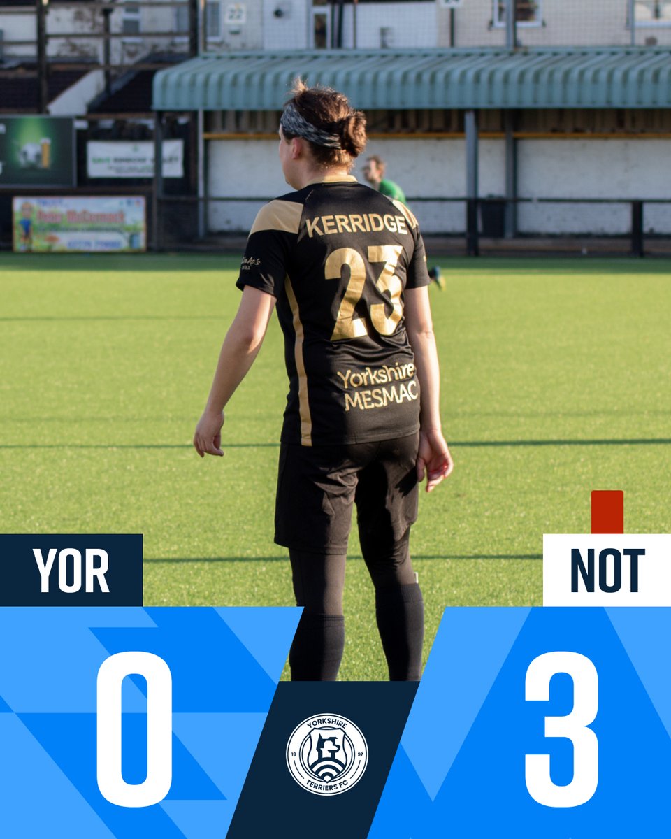 Yorkshire Terriers FC (@yterriersfc) on Twitter photo Match Report instagram.com/p/Cs-2_YRozAw
We lose our final league game of the season which see's our unbeaten run come to an end! 💙🤍
Congrats to Nottingham on a strong win and solid performance! 🧡
Sponsored by <a href="/ArnoldClark/">Arnold Clark</a> <a href="/WalkerMorrisUK/">Walker Morris LLP</a> <a href="/PPFostering/">Parallel Parents</a> & Blake's Bite's Match Report instagram.com/p/Cs-2_YRozAw
We lose our final league game of the season which see's our unbeaten run come to an end! 💙🤍
Congrats to Nottingham on a strong win and solid performance! 🧡
Sponsored by <a href="/ArnoldClark/">Arnold Clark</a> <a href="/WalkerMorrisUK/">Walker Morris LLP</a> <a href="/PPFostering/">Parallel Parents</a> & Blake's Bite's