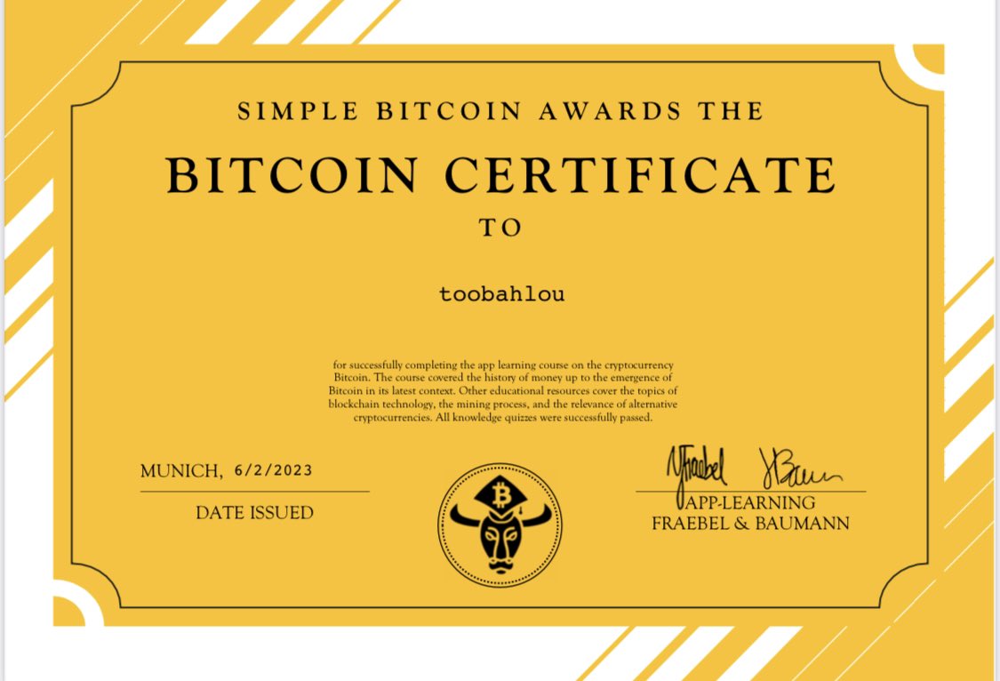 <a href="/simpleBTCapp/">Simple Bitcoin - Get Bitcoin by learning about it</a> 

I earned 128 Sats in the process 

🫡