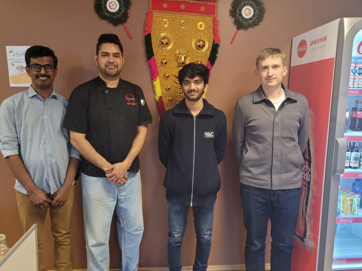 ♟️@Spisoh, we believe that food has the power to bring people together, ignite conversations, and create unforgettable moments. It is a privilege for us to host the second-youngest #grandmaster in history #Gukesh and #GrzegorzGajewski♟️<a href="/NorwayChess/">Norway Chess</a> <a href="/DGukesh/">Gukesh D</a> <a href="/WacaChess/">WACA_Chess</a> <a href="/GajuChess/">Grzegorz Gajewski</a>