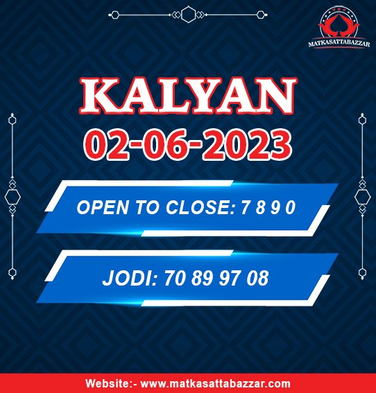 sattabazzar2's tweet photo. 02 June 2023 #kalyan game                       
Download and Play Online #Matka Game Now            https://t.co/cc5YJONdCP 
#sattamatka #satta #kalyanmatka #sattaking #sattajodi #sattamatka143 #matkaapp #makemoney #onlinegames #casino #poker #matkabazar #Cricket #ipl2023updates https://t.co/iecuR09Qb7