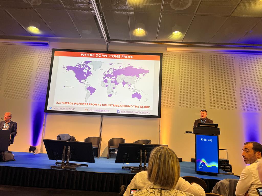 Update from EMERGE chair <a href="/ErdalSag/">Erdal Sağ</a> at #eular2023 about all our EMERGE activities <a href="/eular_org/">EULAR</a> <a href="/EULAR_JC/">EULAR-EMEUNET JC</a>