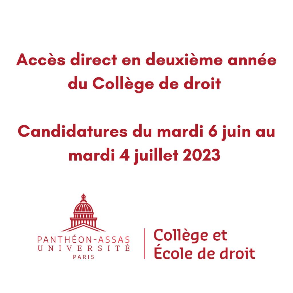 Collège et École de droit d'Assas tweet media