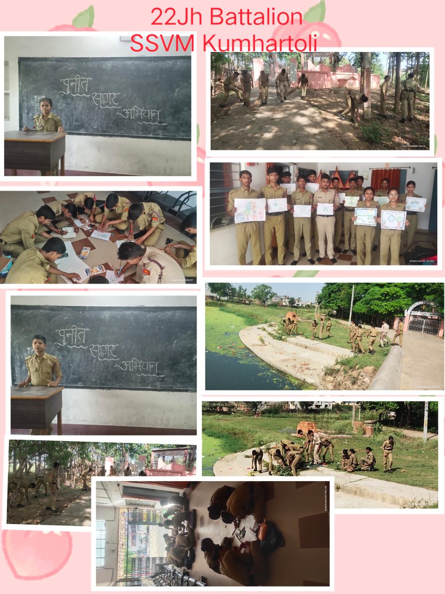 PSMGAMINGYT3's tweet photo. @HQ_DG_NCC @NCCDte_Bih_Jhar @adgpi @ncc_spirit
PUNIT SAGAR ABHIYAAN
22 JH BN NCC HAZARIBAGH
SCHOOL NAME:- SSVM Kumhartoli Hazaribag 
CTO:- Rajiv Ranjan 
PARTICIPANTS:-16 CADETS
NO OF JD:- 11
NO OF JW:- 04
ACTIVITIES
1. PLEDGE
2. ESSAY COMPETITION
3. POSTER MAKING
4. CLEANING POND https://t.co/gqKAo1AmbC