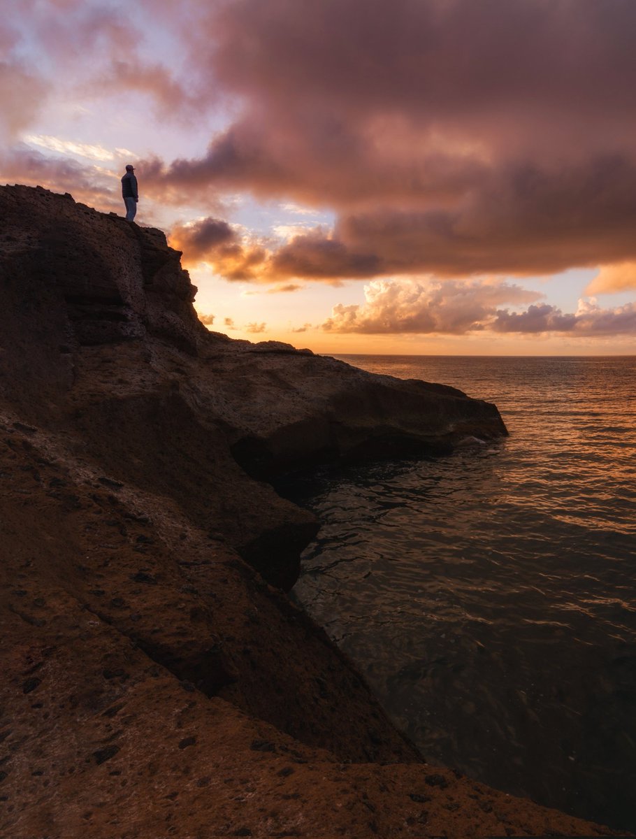 Así amanecía hoy en el sur de Tenerife.