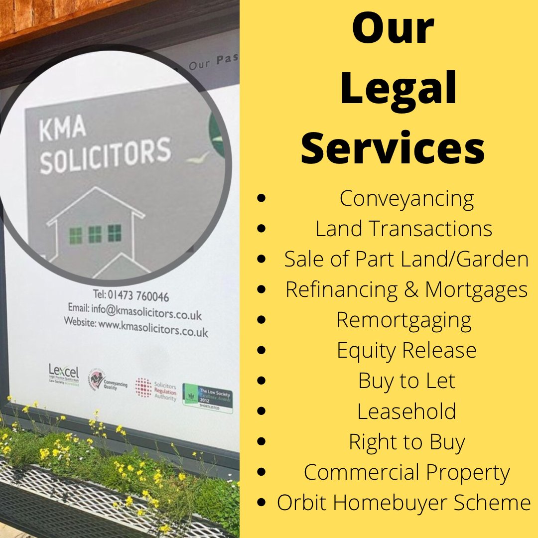 KMA Solicitors delivers a fresh approach to Property and Commercial law and take pride in providing high quality legal services.
Take a look at the services we provide.
#thekmaway #highqualityservices  #commerciallaw  #conveyancing #conveyancinglawyer #lawfirm #solicitor #ipswich