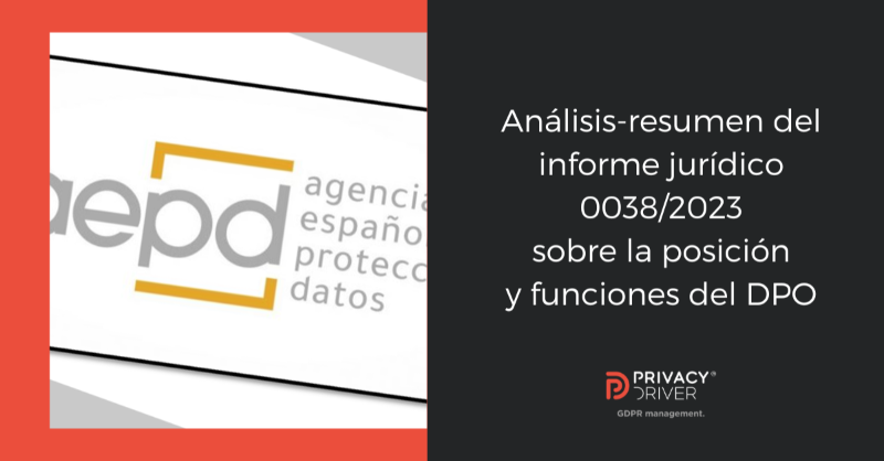 PRIVACY_DRIVER's tweet photo. 🧑⚖️ Anáisis-resumen de #PrivacyDriver sobre el informe de la @AEPD_es respondiendo sobre:
👉 responsabilidades
👉 figura del responsable de privacidad
👉 posicionamiento del #DPO en la estructura de la organización
👉 información a la organización del ejercicio de sus funciones...