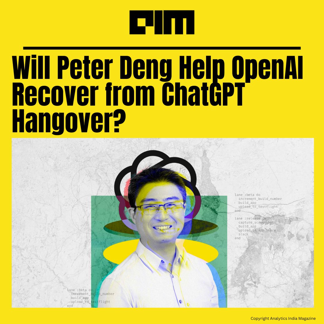 OpenAI is currently struggling to create its next big breakthrough after #ChatGPT’s success, and need product geek like @pxd, desperately

Find the article link in the comments🔗
@sama @Google @YouTube @OpenAI #peterdeng