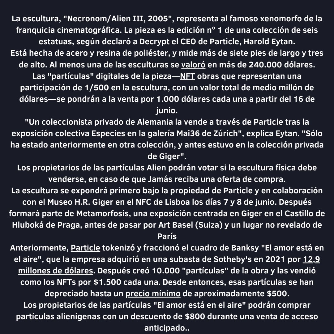 🗞NOTICIA NFT Y IA 02/06/2023🗞

#NFT #Nfts #NFTCommunity #informacion #nftnews #Crypto #cripto #Bitcoin     #SolanaNFTs #opensea #SolanaNFT #ia #ai