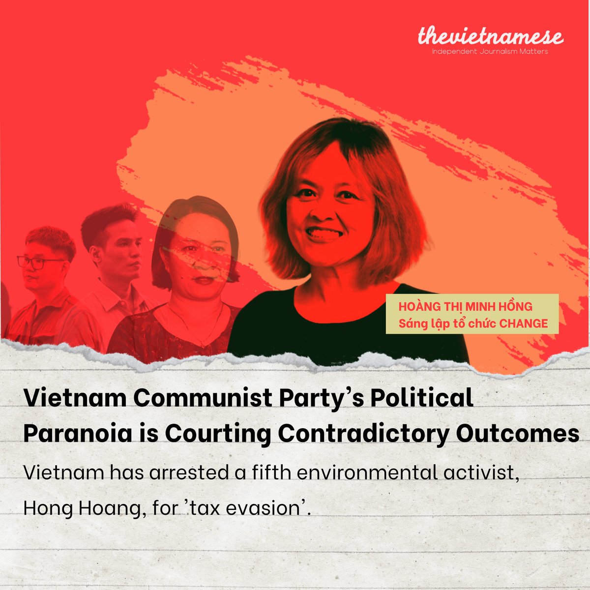The recent arrests of influential environmental leaders demonstrate that, instead of listening and cooperating with the civil sector to address the perpetual challenges, Hanoi chooses to incarcerate them to maintain its political dominance. 

➡️ thevietnamese.org/2022/10/vietna…