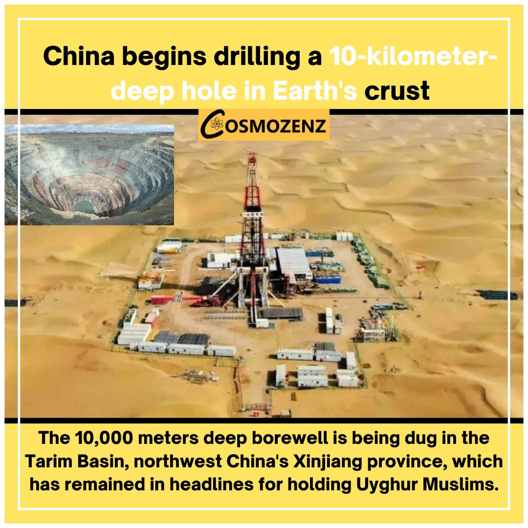 China has initiated the digging of a 10-kilometer-deep hole in Earth's crust as the country explores the interior of the planet.😮

#china #drillingearth #hole #insideearth #chinese #earth #dailytechnews #newsforyou #latestupdate #scienceandtechnology #explore #instadailynews