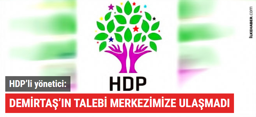 HDP’li yönetici: Demirtaş’ın talebi genel merkezimize ulaşmadı ilkehaber.com/haber/hdpli-yo… @<a href="/ilkehaber/">ilkehaber</a> aracılığıyla