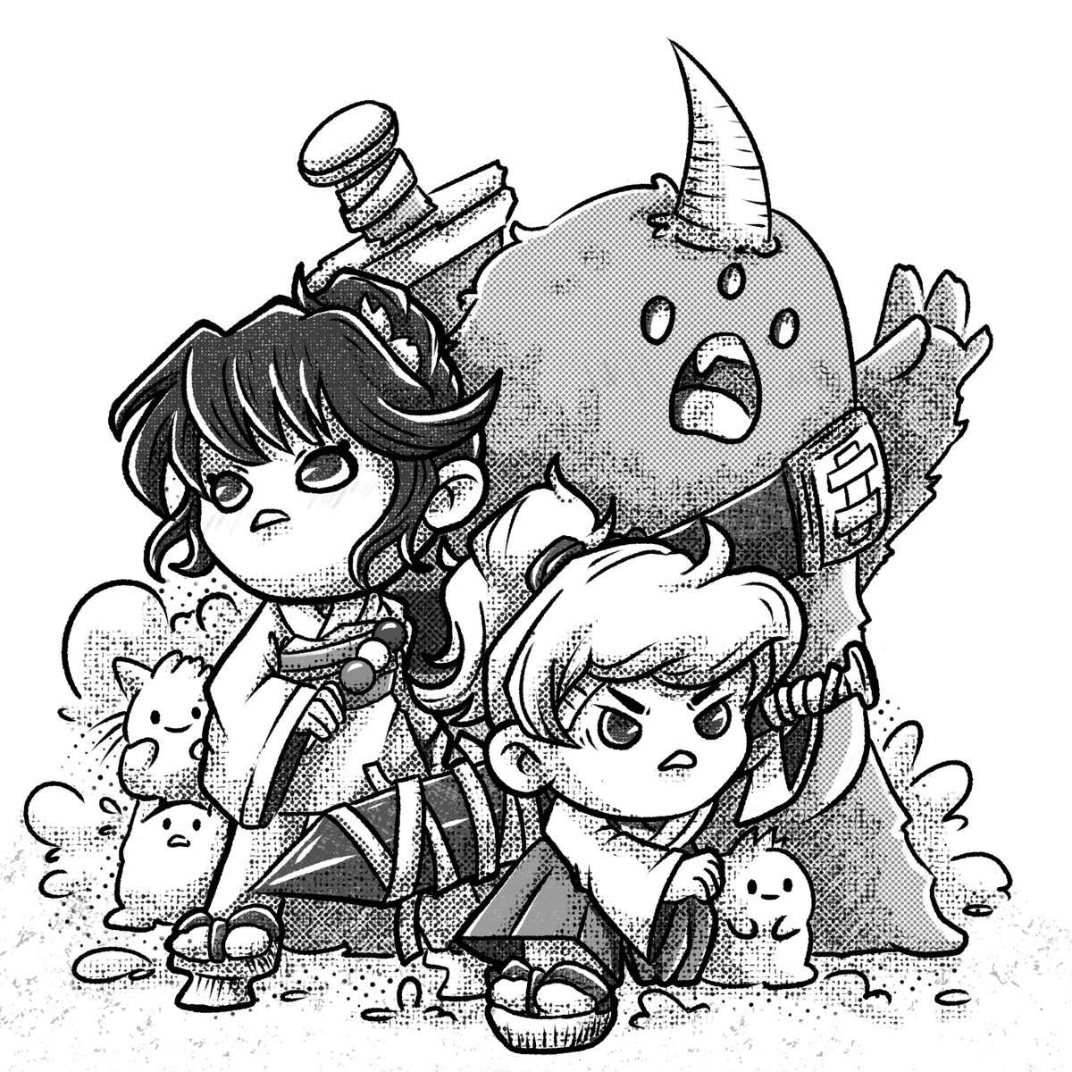 My entry for #HumankindFanArt from <a href="/humankindArt/">humankind 🖤</a> 

Ayame with the magical dango power join the #Herokind universe to save the world.

Check out my @NounsPropHouse prop: prop.house/proposal/6144