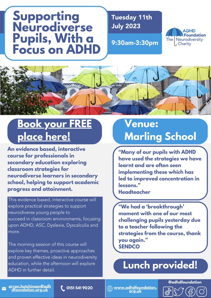 ADHD Foundation Neurodiversity Charity on Twitter "RT ADHDFoundation