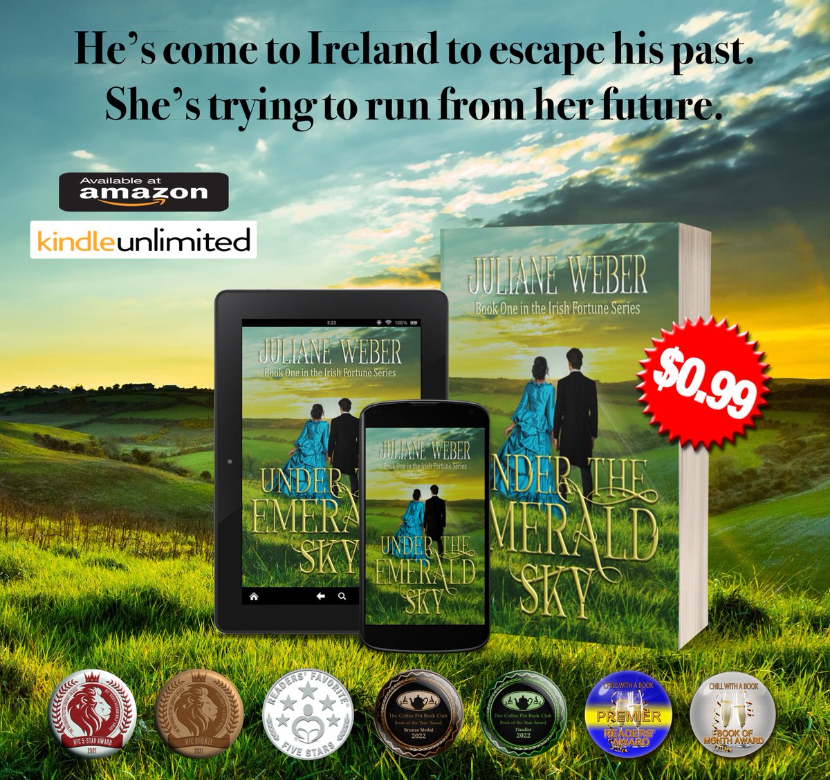 A sweeping love story in a troubled land…

lnk.bio/ZeRo

#99cents #KindleUnlimited #HistoricalRomance #IrishFamine #Series #histfic #HistoricalFiction #Ireland