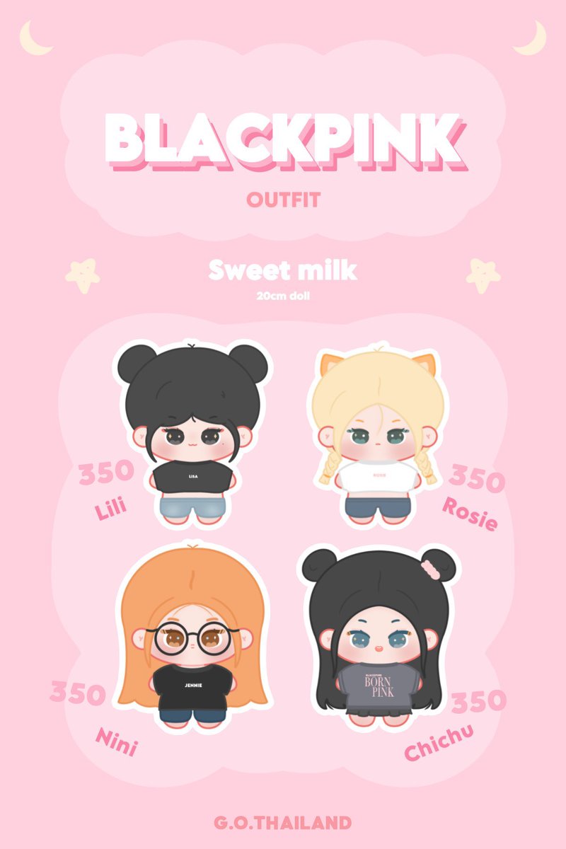 (TH G.O🇹🇭) PRE-ORDER SWEET MILK BABIES DOLL 🥛💖

☘️ราคาตุ๊กตา : 890฿
🌷ราคาชุดตุ๊กตา : 350฿

🎁 ของแถมรอบพรี: Acrylic Keyring, Bin button

🌸from : forms.gle/2MMYSVVrrc5naq…

📆 พรีได้ถึง 30 มิถุนา
#blackpinkdoll #ตลาดนัดblackpink #ตลาดนัดบพ
