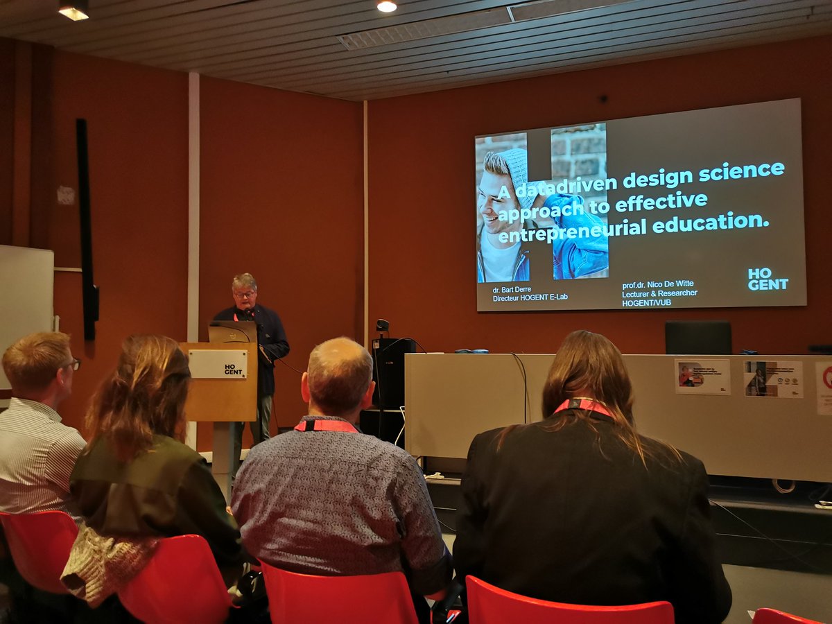 Today at the international seminar at <a href="/ELab_HOGENT/">E-Lab HOGENT</a> lead by Bart Derre. With experts like <a href="/entrep_thinking/">Norris Krueger</a>, <a href="/mlackeus/">Martin Lackéus</a> <a href="/ReymenIsabelle/">Isabelle Reymen</a>
#entrepreneurialsociety 
 With colleagues from <a href="/univgroningen/">University of Groningen</a> @VentureLabNorth @HanzeOndernemen <a href="/nhlstenden/">NHL Stenden</a>
<a href="/SaxionUAS/">Saxion University of Applied Sciences (inactive)</a>
#universiteitvanhetnoorden