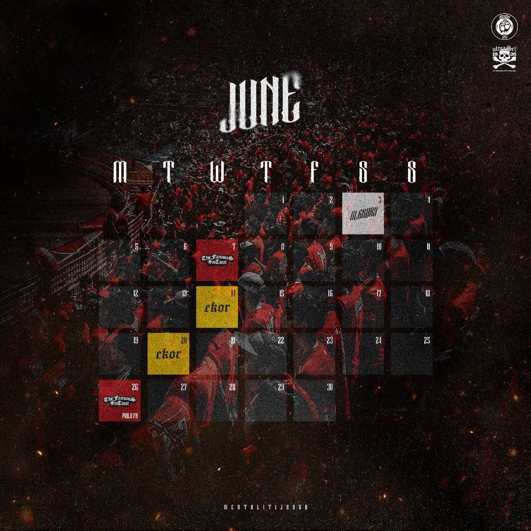 Bulan ni kita ada 1 perlawanan home, 2 awayday serta panggilan pertiwi. Tanda siap siap tarikh tersebut. Jangan buat buat tak nampak !

#TheFamOuS
#MentalitiJuara
#TerusMembudayakanSokongan
#WujudWarisWatan