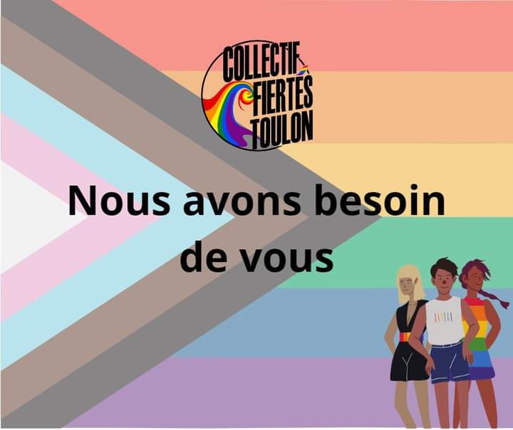 Tu souhaite participer à l'organisation de la marche? Le Collectif Fiertés Toulon lance un appel à bénévole afin d'assurer le service d'ordre qui permettra d'encadrer en toute sécurité la marche.
Si tu es intéressé, rendez-vous le 7 juin à 18h à la bourse du travail. 😃