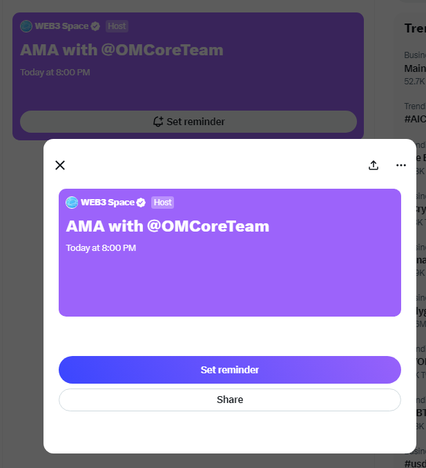 OMCoreTeam's tweet photo. Get ready, our #AMA with @Web_3space is going live in 4 hours. Stay tuned! 😎😎😎   📍 Venue: https://t.co/AukCk5Yedl  

Link3:https://t.co/JQuHBTsOye  #OmegaNetwork https://t.co/6ypI5gZsDA