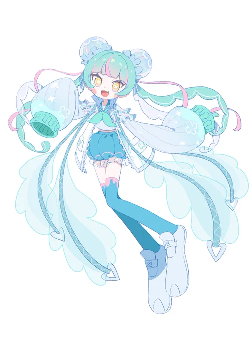 Jellyちゃんの立ち絵描き直した #oc