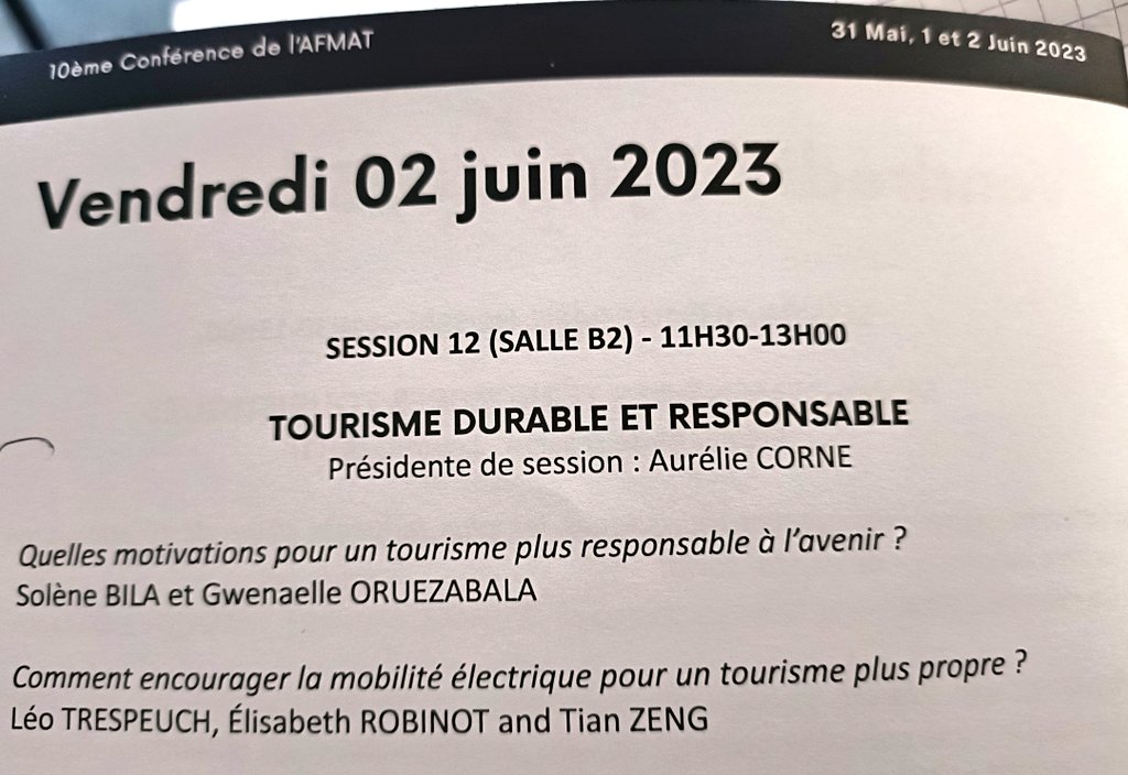 Dernier jour et présentation de notre travail #afmat2023 #AFMAT