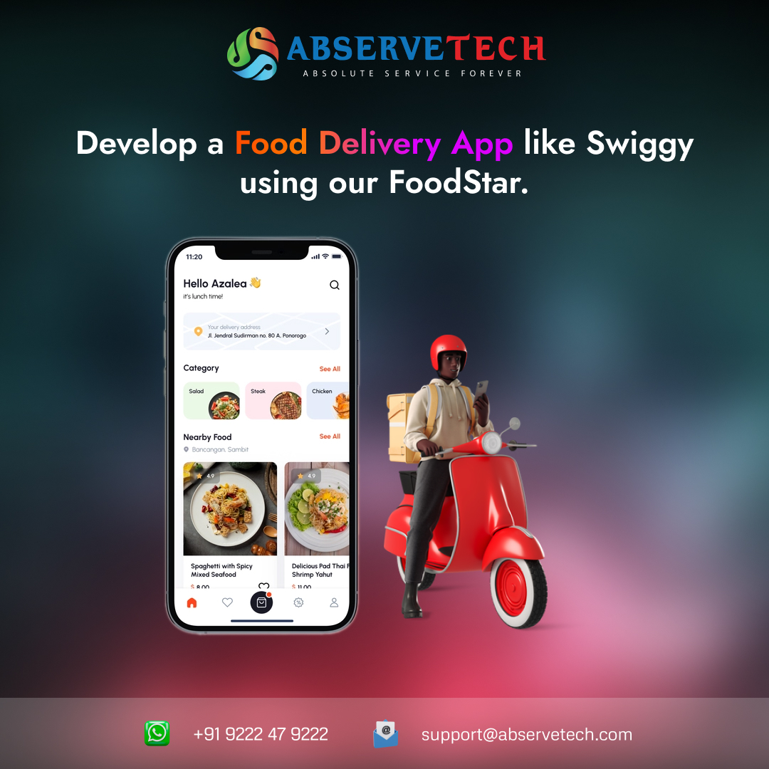abservetech's tweet photo. Start your Online Food Ordering App business with FoodStar.
To Know More:
https://t.co/Dd35jtGRNr
https://t.co/ZL7RdLe49K
#FoodDelivery #SwiggyClone #FoodDeliveryApp #Startups #Foodstar #Entrepreneurs #BusinessIdeas #Abservetech #Abs https://t.co/utpBU8I9r1